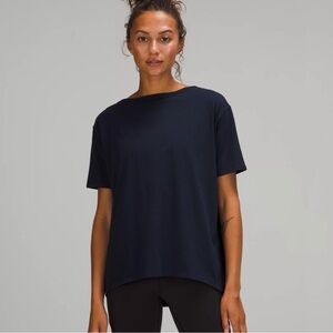 Lululemon navy relaxed fit top